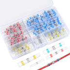 100/120/150/250/300 PCS Solder Seal Wire Connectors Heat Shrink Butt Connectors, Waterproof Insulated Electrical Wire Terminals
