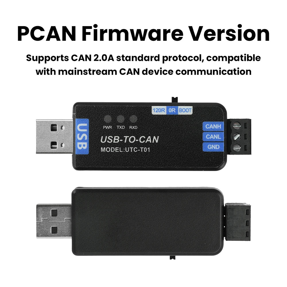 USB to CAN Bus Converter Adapter PCAN Firmware Version Usb To Can Communicate Analyzer for Industrial Network Test Development