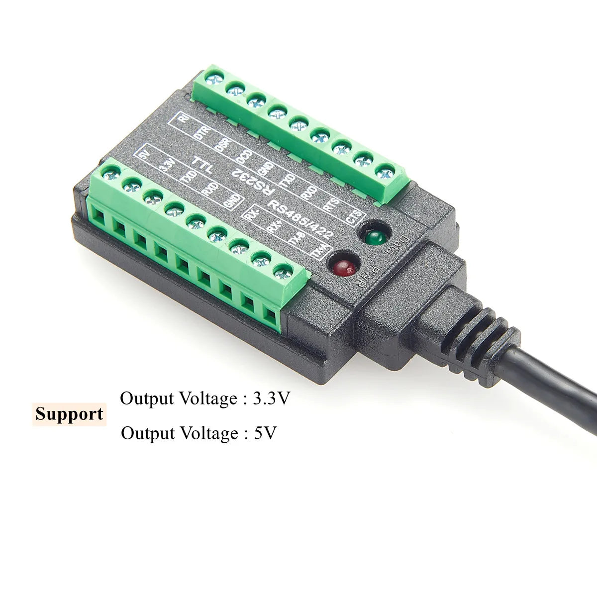 Industrial Grade USB to RS232/485/422/TTL Isolated Converter with FT232RL USB-C to RS232 Serial Cable with FTDI Chip