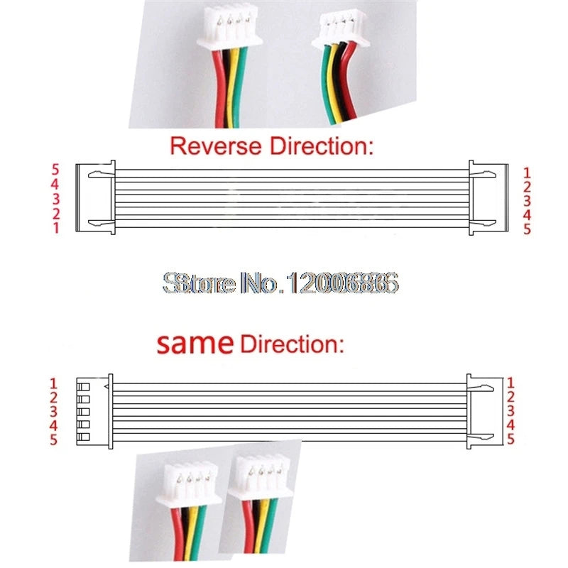 15CM 24 AWG JST XA 2.5 2.5MM XA2.5 XA 2.5 XAP-05V-1 2P/3P/4P/5P/6 Pin  Female & Female Double Connector with Cable 1007