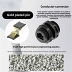 Welded RJ45 Waterproof Network Connector IP67 Gigabit CAT6 RJ45 Aviation Plug Panel Socket M21 RJ45 Ethernet Connector Cable