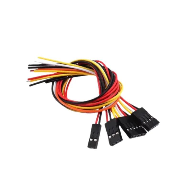 Multi-piece 2.54 Single-head DuPont Wire Female Plug Tail Tin-plated Cable 2P/3P/4P/5P/6P/7P/8P/10P