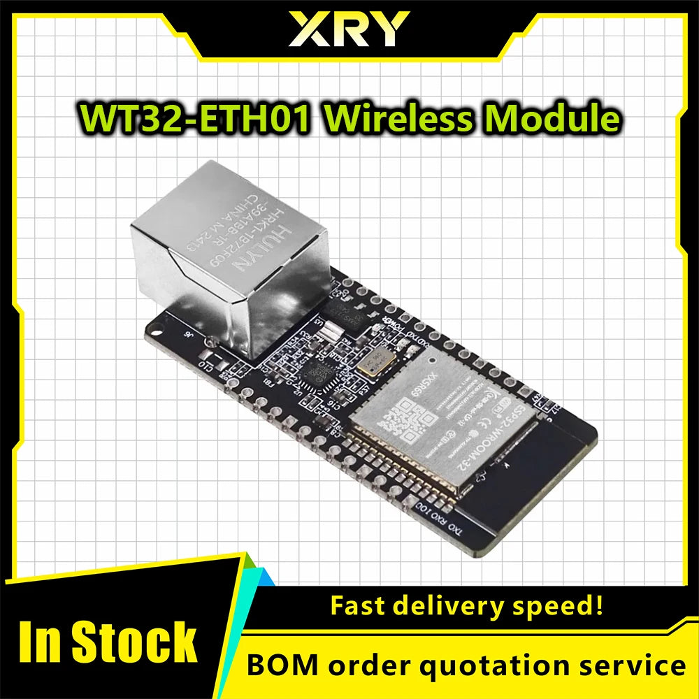 WT32-ETH01 Embedded Serial Port Networking Bluetooth-compatible Ethernet WIFI Combo Gateway MCU ESP32 Wireless Module WT32 ETH01