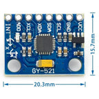 1-10pcs GY-521 MPU-6050 MPU6050 3 Axis Analog Gyroscope Sensors + Accelerometer Module IIC I2C For Arduino Quadcopter Drone 3-5V