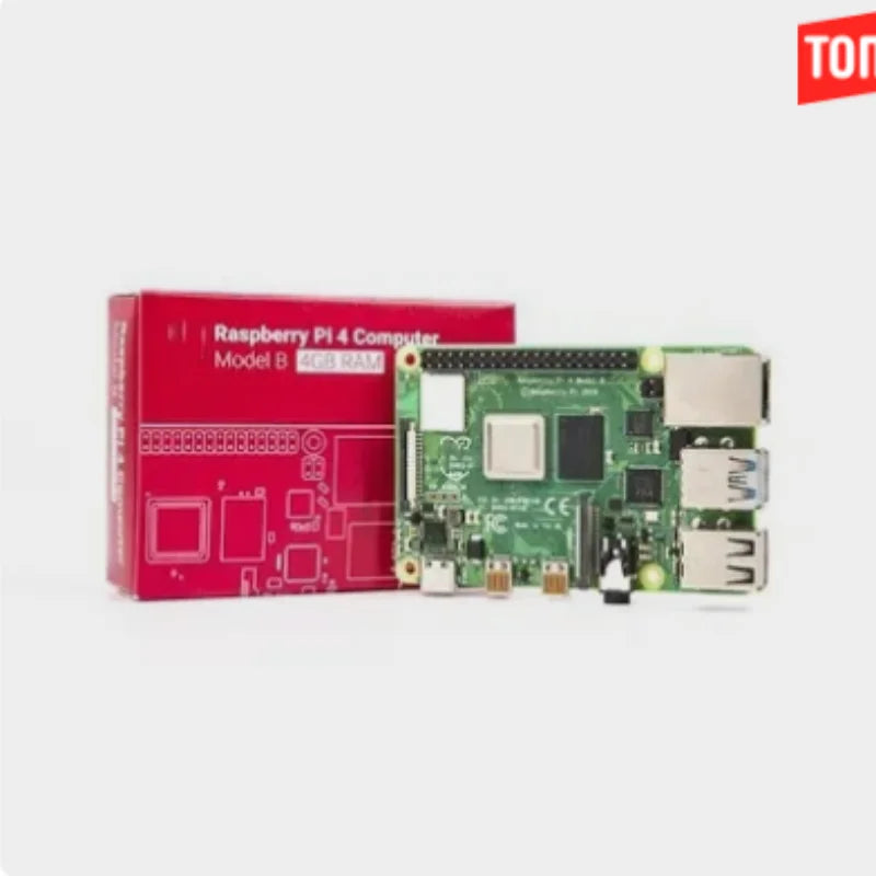 Original Raspberry Pi 4 Model B 1GB/2GB/4GB/8GB RAM 64 bit quad core processor 1.5GHz, supports WiFi Bluetooth 5.0