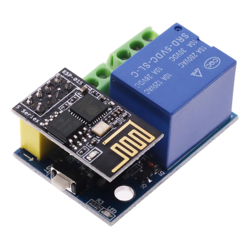ESP8266 ESP-01S 5V WiFi Relay Module Temperature Sensor DS18B20 DHT11 DHT22 WS2812 RGB LED Remote Control Switch for Arduino