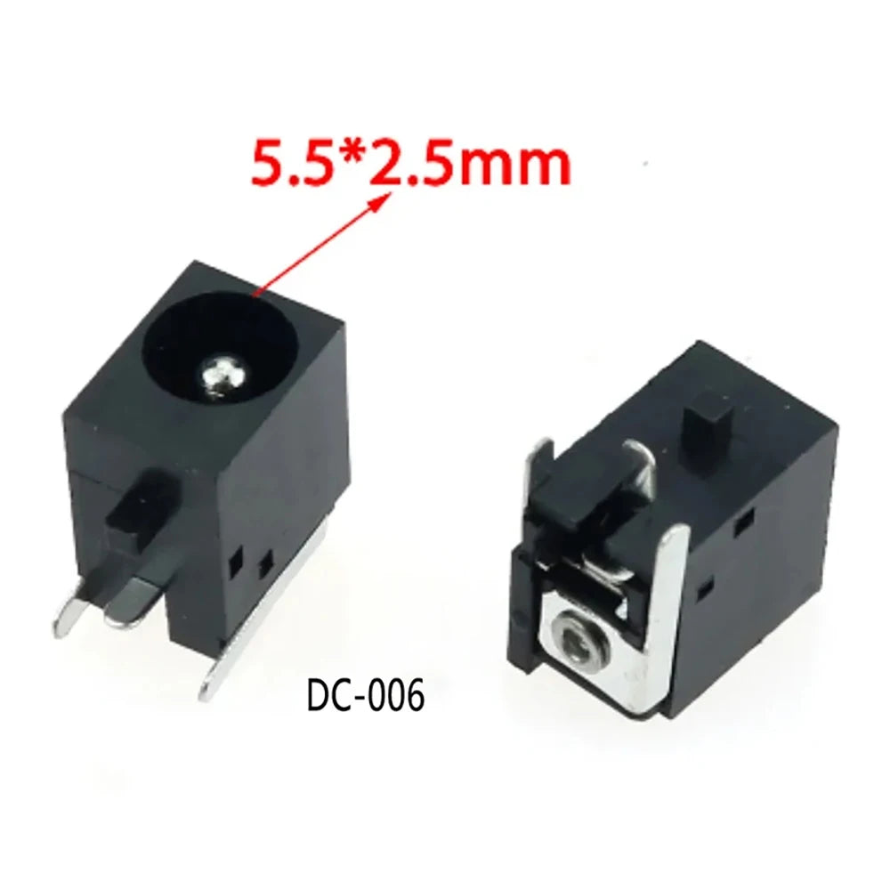 10PCS DC Power Sockets 5521 5525 5.5 X 1.65 / 2.1 / 2.5 mm DC036 DC044 DC044A DC044B DC044C 3-pin 5-pin 6-pin For Laptop DC