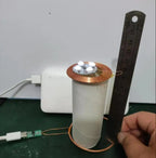 100mm Type-C USB Wireless Power Supply Module Transmitter Coil + Induction Receiver Lamp LED Light for Model Magnetic Levitation