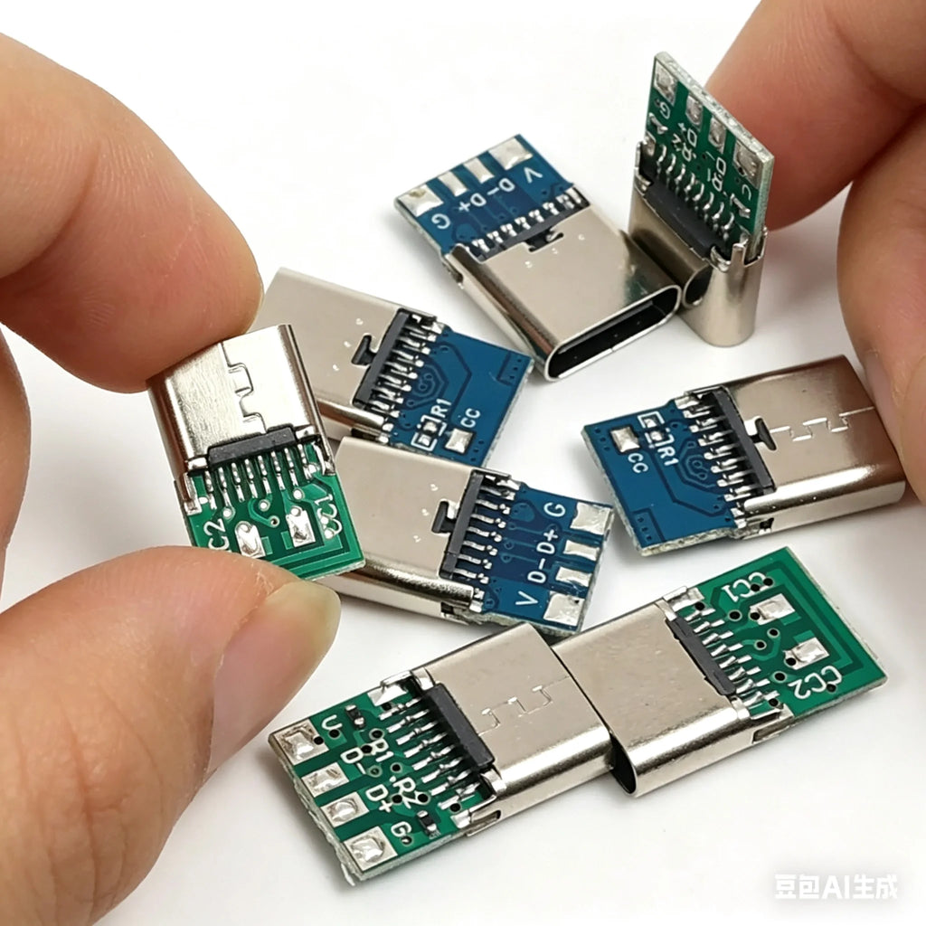 20-1pcs 5/6Pin Type C Female Connectors Usb Electric Terminals Welding DIY Data Cable Support PCB Board Jack Equipment Repair