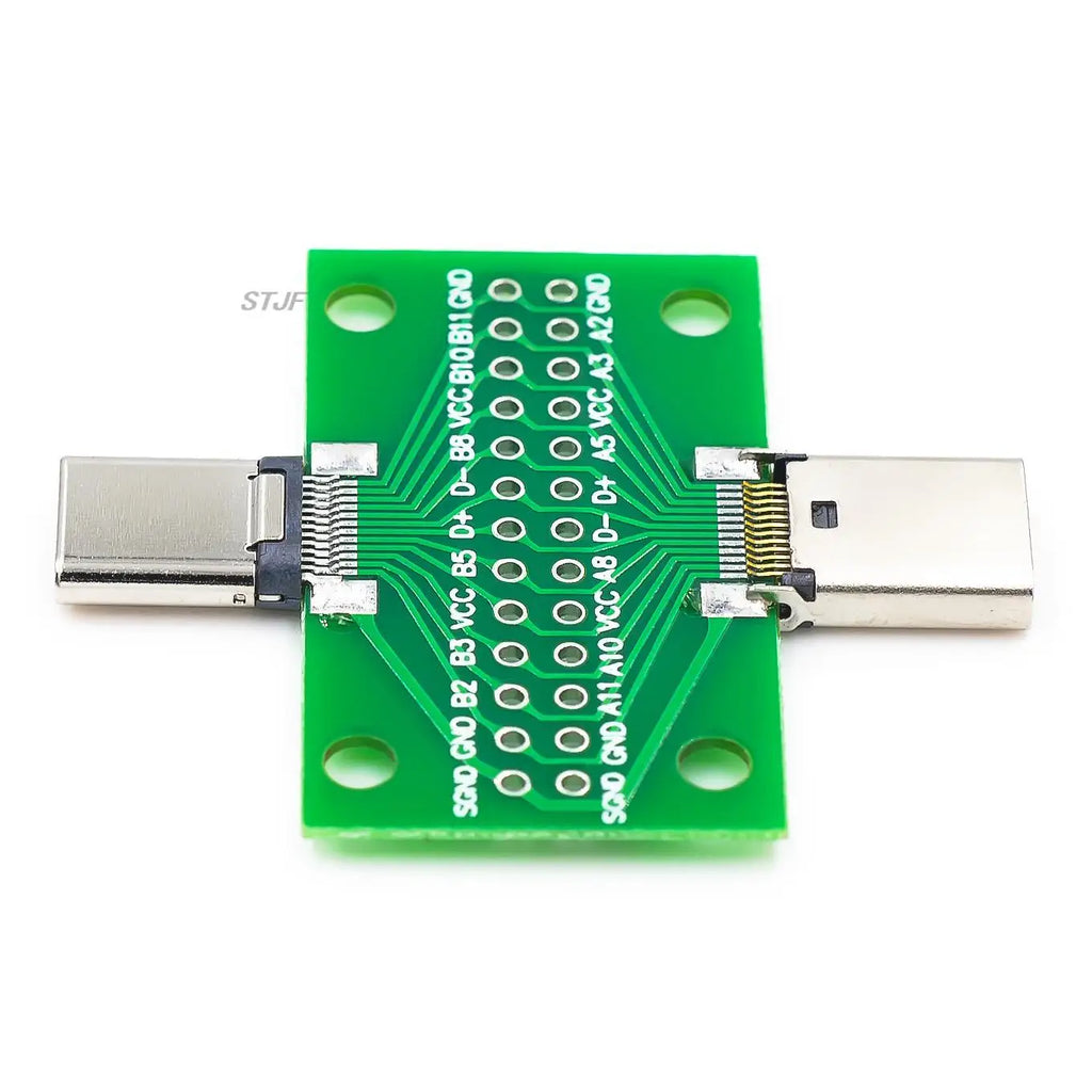 USB 3.1 Connector Type-C Adapter Plate PCB Board Female Male Head Convertor 2*13P to 2.54MM Transfer Test Board USB3.1 Module
