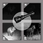 T50 Infrared IR Flashlight Long Range Zoomable 940nm LED Range Radiation Tactical Flashlight Torch with Night Vision for Hunting