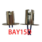2pcs 1157 BA15D BAY15D 1156 BA15S 4pcs BA9S Auto Car Turn Signal LED Light Bulb Wire Adapter Lamp Socket Holder
