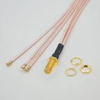1PCS SMA to IPX Splitter Cable RP-SMA/SMA Female to 2/3/4x RF1 1st Generation Female Jack RG178 Pigtail Antenna Extension Jumper