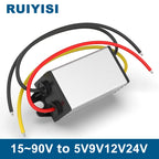RUIYISI 48V to 24V power converter 90V80V72V60V36V24V to 12V 5V 9V 24V DC buck module 15V-90V to 12V transformer