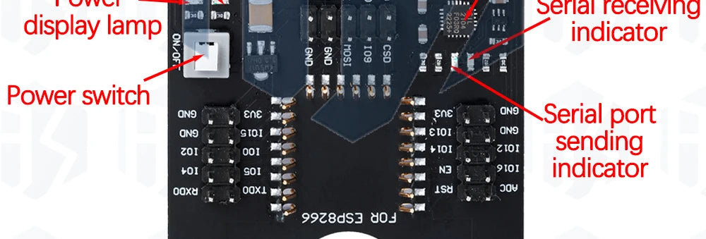 Durable ESP Development Board Programming Fixture (1PC) – Supports ESP8266/ESP32 & ESP-12F/07S/12S Modules