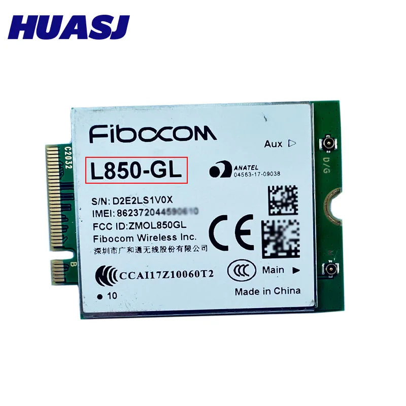 Huasj Fibocom L850-GL 4G LTE Cat9 M.2 Cellular WWAN Module  Intel XMM 7360 LTE modem For  роутерах Keenetic