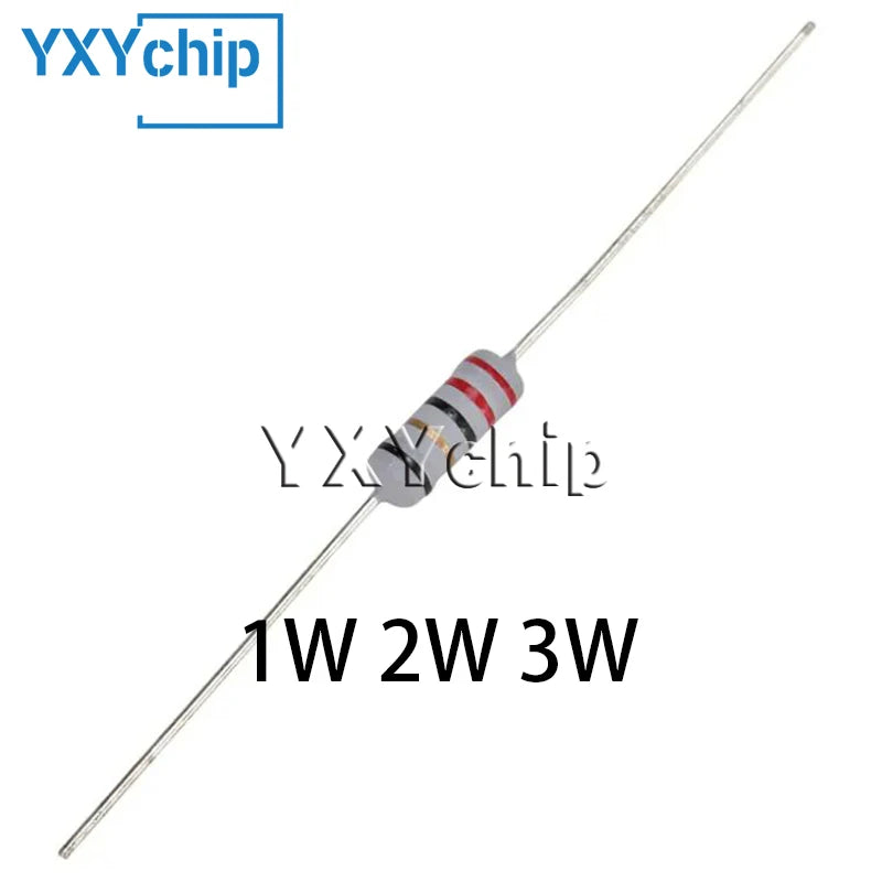 1W 2W 3W Wirewound Fuse Resistance Accuracy 5% 0.15R0.18 0.22R 27 33 36 39 47 56 68 75 82R 100R390R 680OhmΩ Wire Wound Resistor