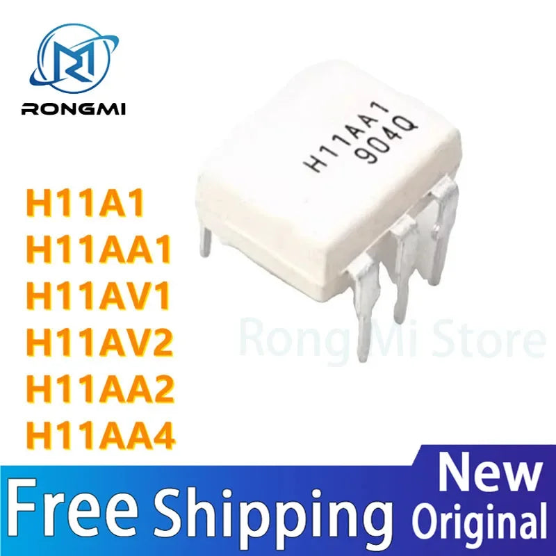 10pcs H11A1 H11AA1 H11AV1 H11AV2 H11AA2 H11AA4 DIP-6 Optocoupler IC Chip in Stock Wholesale