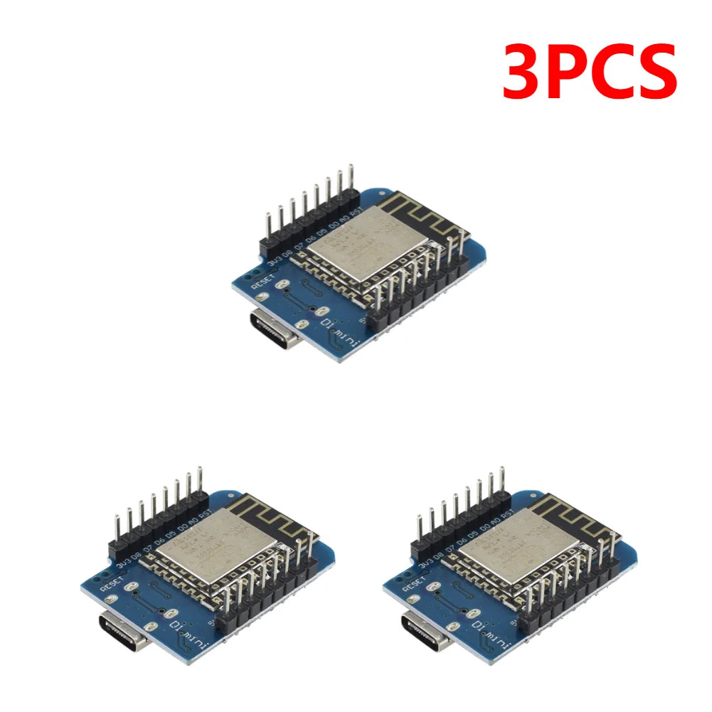 1-10pcs Type-C D1 Mini NodeMcu ESP8266 ESP-12F Mini NodeMCU Lua 4M Bytes WiFi Module Wireless WiFi Module for Arduino