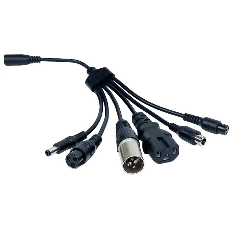 DC 5.5 × 2.1mm Female Conversion Cable DC to 3pin XLR/GX12 GX16 Aviation/Xiaomi Connector Car Battery Charger Adapter Cables