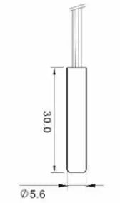 Normally open or closed reed sensor proximity switch, magnetic control switch, 4 x 18 plastic tape length 6 x 30mm 15mm GPS-01