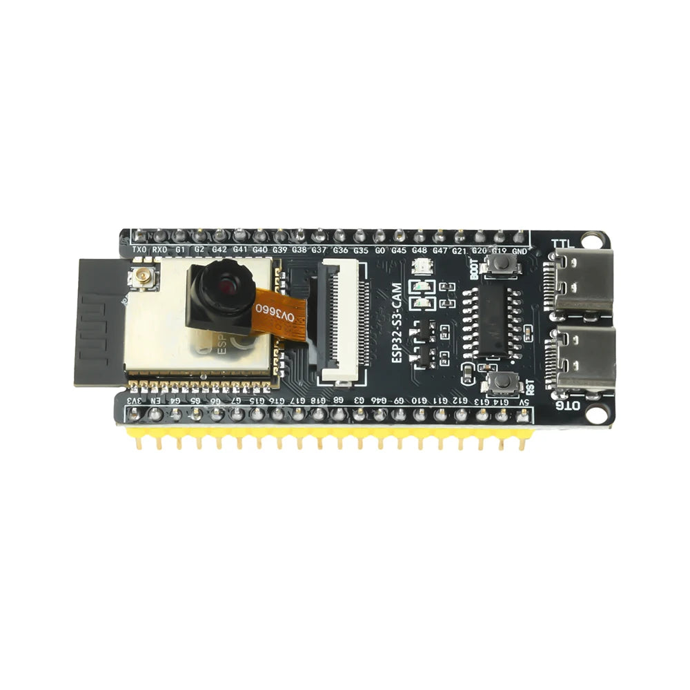 ESP ESP32-S3 CAM WiFi Bluetooth Development Board Module onboard ESP32-S3 N16R8 dual TYPE-C OV2640 /OV5640/OV3660 Camera
