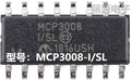 MCP3008-I/SL  MCP3008  10-bit ADC-4-8-input-1-SAR-SOP-16