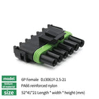 5/20Sets 2.5mm 1/2/3/4/6Pin Waterproof Electrical Connector Male Female Plug Delphi Injector Socket 12010975 For GM Motorcycle