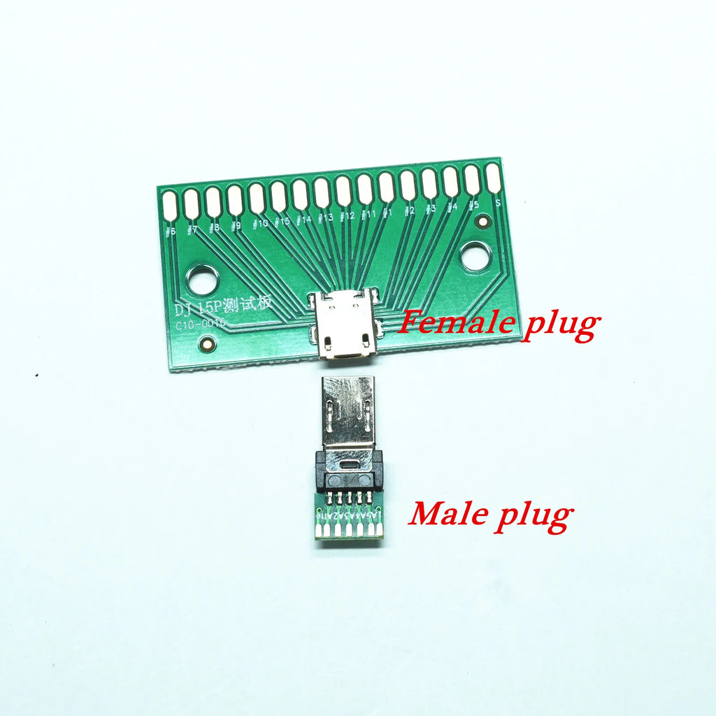 For Sony Camera Camera plug Multi  USB Female Socket Detection Multi 15-pin USB Plug (male)DIY Welding Wire Suitable
