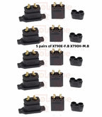 Amass XT90E-F Battery Connector XT90E Female Plug Gold-plated XT90 Mountable Connector Black Socket Or XT90H-M Quickly Charge
