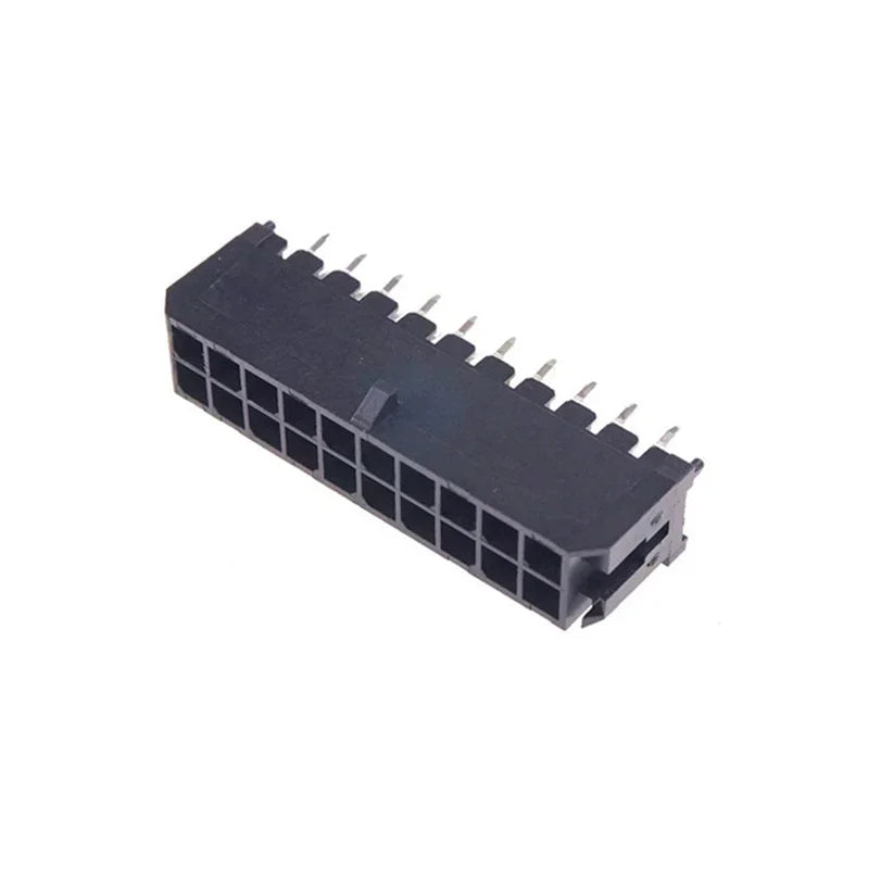 10pcs 3.0mm Wafer Micro-Fit 3.0 Connector PCB Male Header Straight 2 4 6 8 10 12 14 16 18 20 22 24 Pin Board Solder 43045