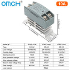 OMCH DIN Rail Solid State Relay SSR With Heatsink 10A 25A 40A 60A 80A 100A 120A DC-AC DC-DC AC-AC Single Phase Control