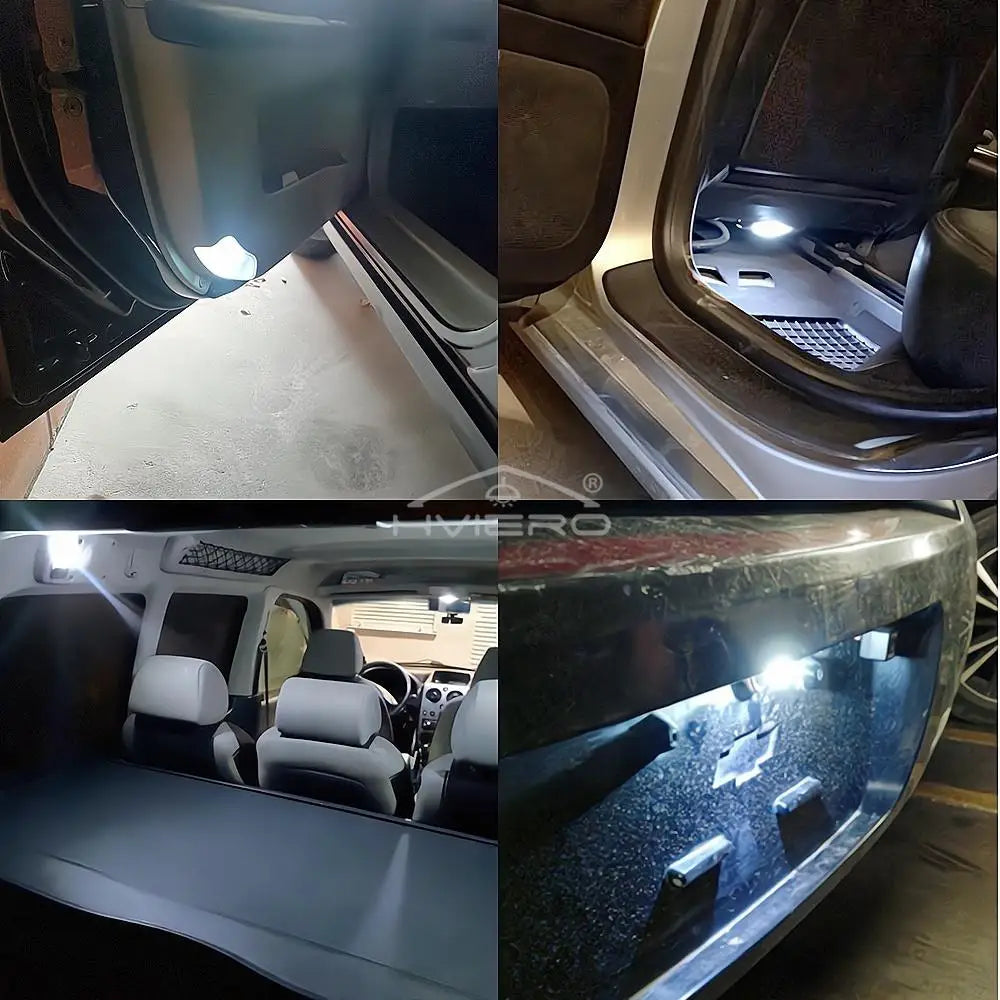 10Pcs Car Driving Led 8Smd 1206 Auto Interior Dome Reading Light Wedge Lighting DC 12V White Cob Bulb Dashboard Lamp Turn Signal