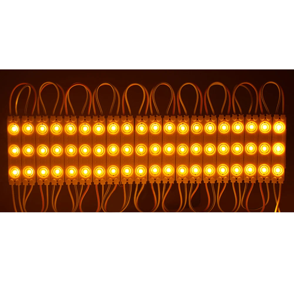 200pcs DC12V 2835 3LED Module Injection Outdoor Waterproof IP67 Strip Light for Shop Signboard Advertisement Sign Letter Decor