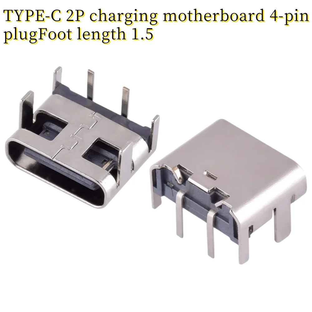 USB Connector Type C Female Charging Port Jack 2/4/6/16 Pin Type-C Socket PCB Soldering SMD SMT DIY Repair Type C Adapter