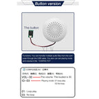 8MB Push Button Sound Box USB Downloadable & Recordable & Rechargeable, Voice Module with MP3 Audio Playback for Xmas Toy Gifts.