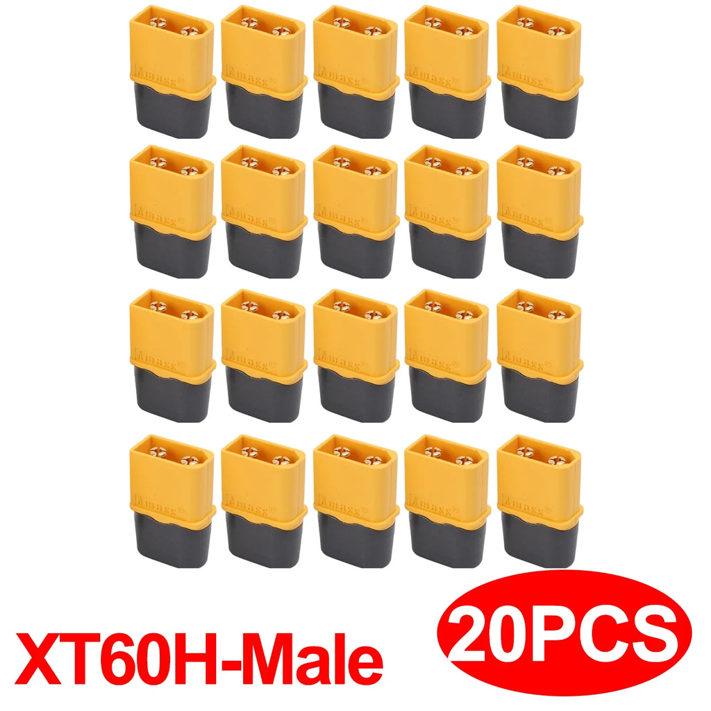 20/1PCS XT60 Battery Connector Male & Female Bullet Connector Plugs with Sheath Housing for RC Battery Motor FPV XT-60 Adapter