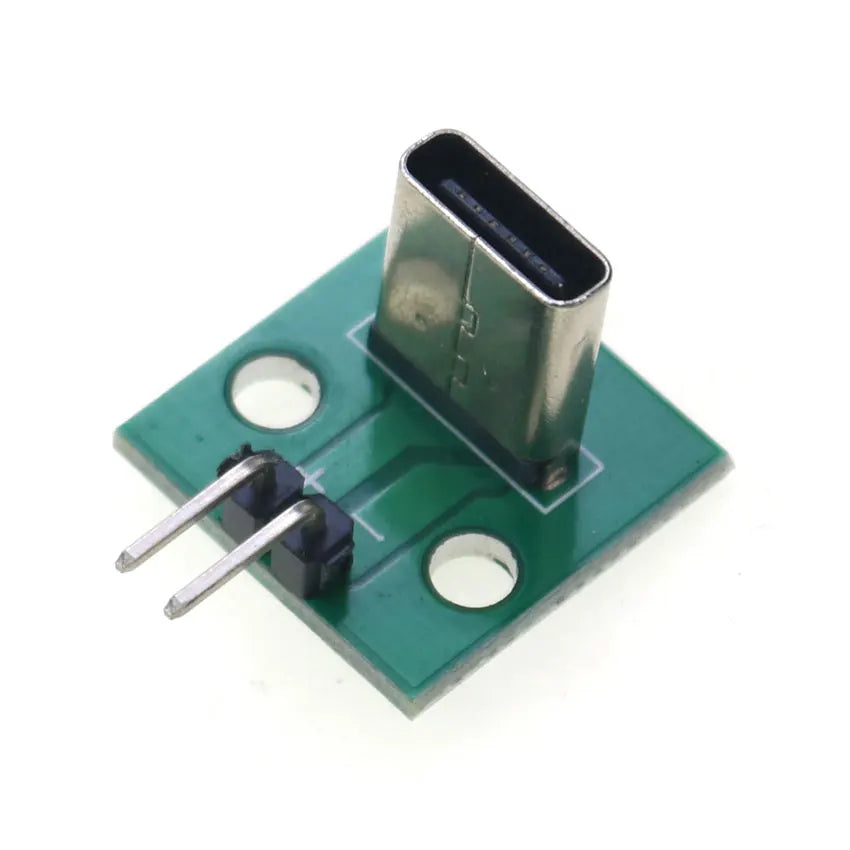 Cltgxdd 1pcs Vertical USB 3.1 Type C Female Socket 6pin 6P Connector 2.54mm DIP PCB Converter 5V Power Board Adapter