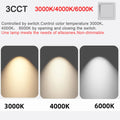 Recessed COB Spotlights 3CCT TUYA Bluetooth/Zigbee Matter Dimmable LED Downlight 110/220V Dimmable Ceiling Lamp Bedroom Kitchen