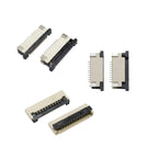 10Pcs FFC/FPC connector socket 1.0mm flip cover/up/down connection 4/6/8/10/12/14/15/16/18/20/22/24/26/28/30/32P
