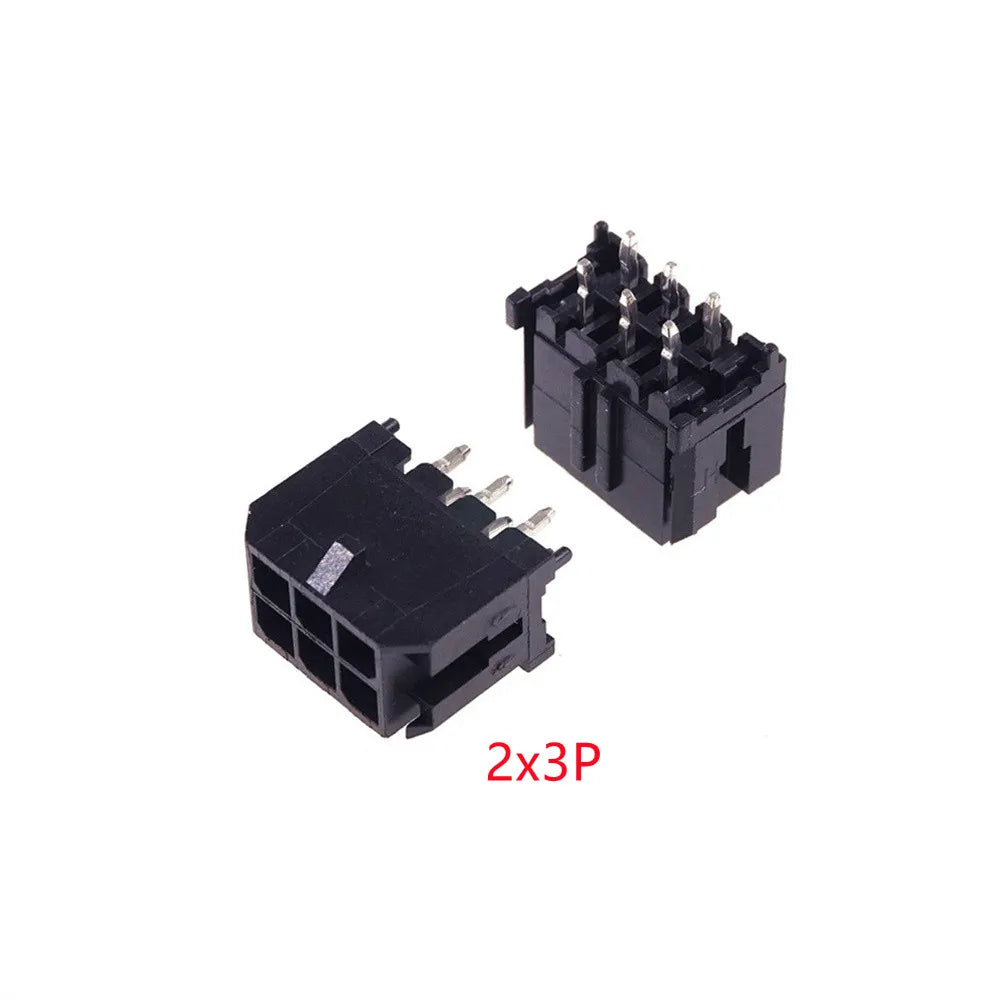 10-500 Pcs PCB Male Header Pin Vertical Through Hole 2 4 6 8 10 12 14 16 18 20 24 Circuits Molex 43045 Micro-Fit 3.0 mm Dual Row