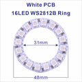 DC5V WS2812B Pixel Ring LED Panel Light Individual 8/16/24/35/45/128 LED Addressable WS2812 IC 5050 RGB LED Ring Module