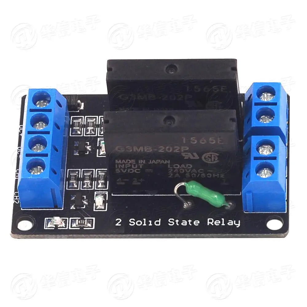 1PCS HY-M285  5V 12V 24V 1 2 Channel For SSR High Low Level Solid State Relay Module 250V 2A
