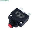 2/5Pcs Circuit Breaker Overload Protector Switch Fuse 3A 4A 5A 6A 7A 8A 10A 12A 15A 20A Resettable With & Without Waterproof Cap