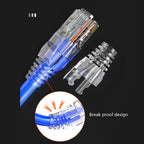 100Pcs/set RJ45 Cat6 Pass-Through Connector and Strain Relief Boot Pack, Various Colors for Crimping Modular Plugs