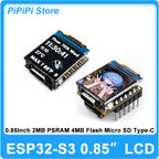 ESP32-S3 FH4R2 Development Board 0.85 Inch 128*128 LCD GC9107 LVGL WiFi BLE5 TF Card RGB LED Type-C For Arduino MicroPython