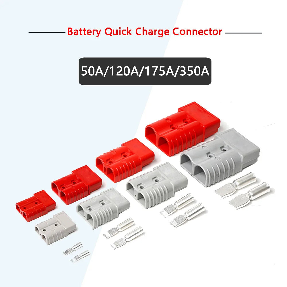 50A 120A 175A 350A High Current Plugs Double Pole Quick Charging Connectors Use for Forklift Car RV Battery UPS Solar Inverter