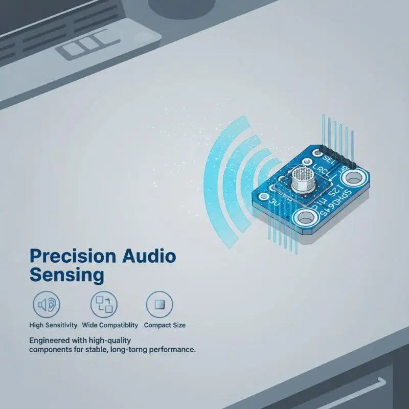 1 Set SPH0645LM4H Microphone Module 1.6-3.6V SPH0645 I2S MEMS Microphone Breakout Sensor Board Module For Raspberry Pi