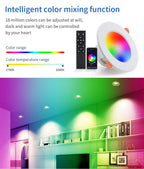 Smart LED Downlight 10W 220V Tuya Smart Life Bluetooth Can Ceiling Light Dimmable 1-4 Pack RF 2.4G Remote Group Control 75-105mm
