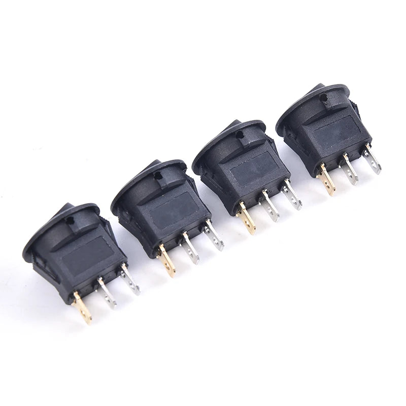 4Pcs 12V 20A Round Rocker Switch ON/Off LED Light Car Marine Boat Dot Toggle
